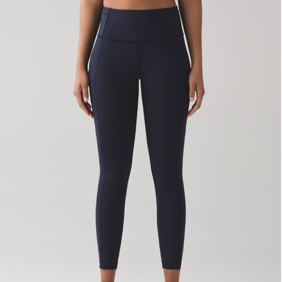 Lululemon Fast And Free 7/8 Tight Midnight Navy - Picture 1 of 1